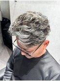 ホワイトメッシュ×パーマ