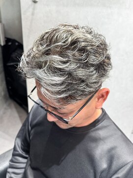 テン フォー ヘアー(Ten for hair) ホワイトメッシュ×パーマ
