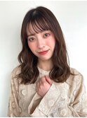 ダークアッシュ/フェミニン/ミディアムヘア/大人ガーリーp川口