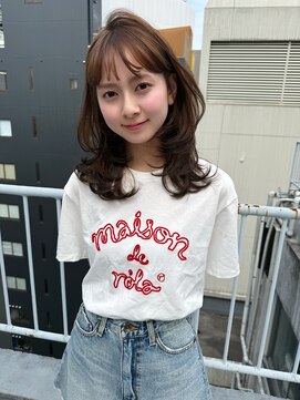 アクシス 栄店(`AXIS) イメチェン/ピンクベージュ/アンブレラカラー/前髪/栄矢場町