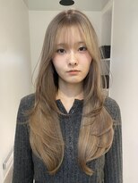 サンクプロジェクト(cinq PROJECT)&nbsp;ヘーゼルモカチャコールグレーベージュミディアムハッシュカット