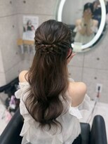 クラン 東心斎橋店(Clan)&nbsp;ねじりハーフアップ/心斎橋ヘアセット