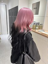 ペレ 原宿(PELE)&nbsp;ダークパープルナチュラルショート夏のヘアアレンジ原宿