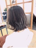 ゆるふわ切りっぱなしボブ