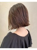 30代40代★大人かわいい外ハネ×切りっぱなしボブ