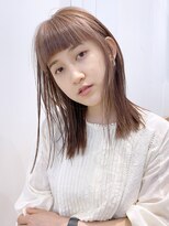 外ハネショート_マロンベージュAラインボブかきあげロング_8554
