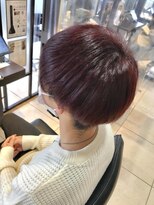 ヘアーアンドビューティ クアトロ 赤塚店 水戸(HAIR&BEAUTY QUATRO) ワインレッドカラー