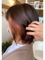 エス ハート オブ ヘアー 名東店(Heart of HAIR)&nbsp;【ES 佐藤】 Spring Style #24 インナーカラーウルフボブ