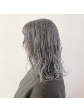 キャンディーエッグ(Candy egg) 原口☆一回ブリーチ透け感ダークグレー☆福岡久留米