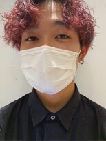 ラヴェストバイフレイスウェル(LOVEST by frace well)&nbsp;メンズ★パーマ＆ピンク