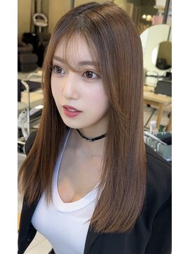 ティア(Tia.) 縮毛矯正/髪質改善トリートメント/グレージュ/ロングヘア