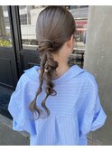 結婚式前撮り○ヘアセット