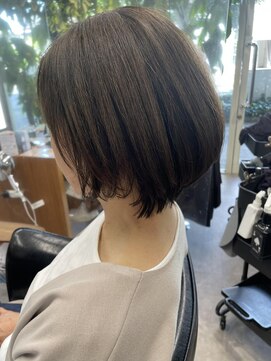 シェル 吉祥寺(shell) グレージュカラー/ボブウルフ/黒髪/ココアベージュ