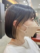 エトネ ヘアーサロン 仙台駅前(eTONe hair salon) 20代 30代　切りっぱなしボブ