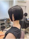 ショートボブ 美シルエット縮毛矯正 20代30代40代