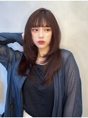 □ 韓国大宮顔周りレイヤーカットウルフカットワンホンヘア