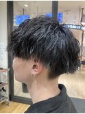 縦落ちツイストパーマ