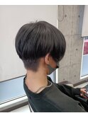 メンズカット、ブリーチ【ダークグレー】