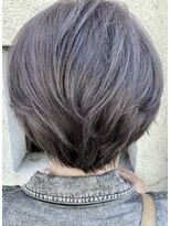 マイノリティー(Minority Produced By TOPHAIR)&nbsp;【脱白髪染め】白髪ぼかしブリーチ グレイヘア グレイパープル