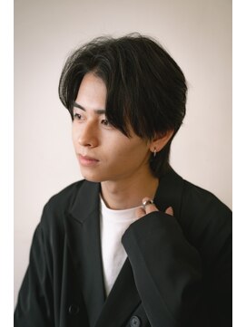 ヴォーチェ フォーヘアー(VOCE for hair) センターパートパーマ10代20代30代人気スタイル黒髪暗髪