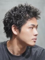 ノーエン(noen)&nbsp;スパイキーショートメンズマッシュツイストパーマツーブロック