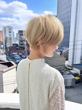 ロンドローズ 名古屋(Lond damaskRose) 顔周り ダブルカラー 名駅 ブリーチ 髪質改善 ボブ 韓国 163