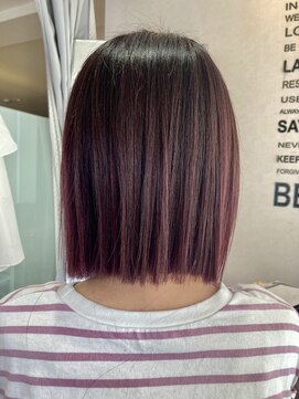 エル バイ ファースト(L by first) 【L by first】スライシングボルドーカラー×タッセルボブ