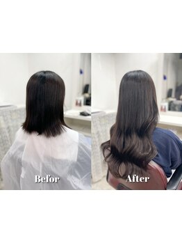 ”持ちがいい”、”取れにくい”と大好評のエクステサロン♪シールエクステ、編み込みエクステも対応◎