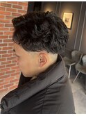 強めのシャドウパーマ