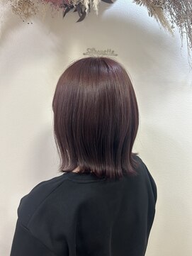 シルエット 美容室 青森 八戸 レッドブラウン 10代20代30代