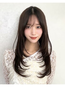 レイリー 原宿 表参道(Rayreee) 大人かわいいシースルーバング/韓国風レイヤー/ワンカール