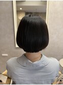 乾かすだけでまとまるボブ