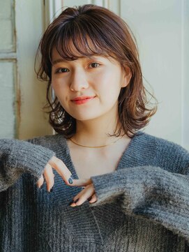 アラワラブルー(arrawarra blue) ミディアムレイヤー/20代/30代/40代/50代/倉敷/白楽町