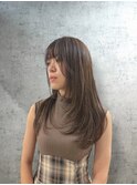 韓国レイヤー×ミルクティーカラー