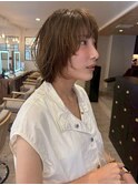 ナチュラルパーマ/ショートボブ/顔周りレイヤーカット/西千葉