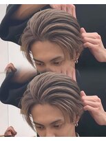 ステラ(STELLA)&nbsp;センターパート/メンズバレイヤージュ/メンズハイトーンカラー