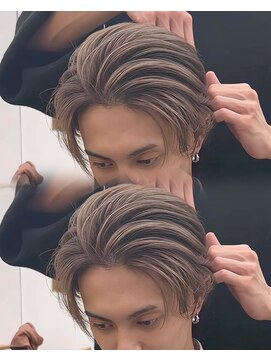 ステラ(STELLA) センターパート/メンズバレイヤージュ/メンズハイトーンカラー