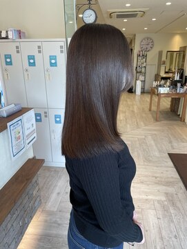 ハピネス クローバー 八木店(Happiness CLOVER) 白髪ぼかし髪質改善40代艶髪ロングヘア