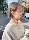 広がらない小顔ボブ