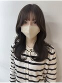 シースルーバング_くびれ巻き_ローレイヤー