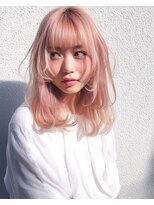 アベックプレジール 海老津店(AVEC PLAISIR)&nbsp;ピンクベージュ×ふんわりレイヤー