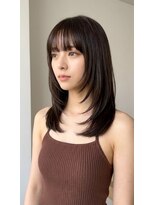 リコ ヘアアンドリラクゼーション 一宮店(LICO HAIR&RELAXATION)&nbsp;大人のレイヤーセミロング　髪質改善/レイヤー/セミロング/一宮
