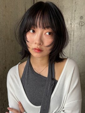 サンク 原宿 表参道(cinq) 地毛風カラーのやわらかくびれボブ*