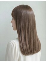アムール稲田堤(amour)&nbsp;透明感髪質改善カラーブリーチなしシアーグレージュ夏カラー