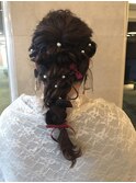 編みおろしヘアセット