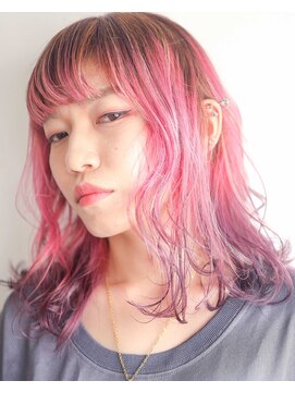 ニコヘアー(niko hair) ピンク×パープルグラデーション