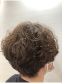 マッシュベースショートのパーマスタイル