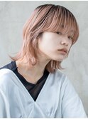 くすみピンクウルフ