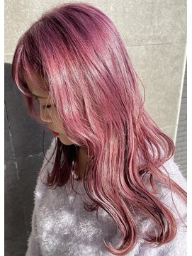 アルモ ヘア フア 東静岡(ALMO hair HUA) 【ALMO】cassis×pink