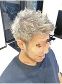 ホワイティアッシュ/ツーブロック刈り上げ/お客様ヘア☆